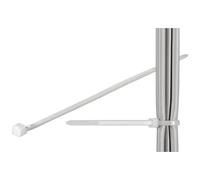 Techly Fascette Fermacavi Autobloccanti 380x7,6mm in Nylon 100pz Bianco