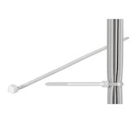 Techly Fascette Fermacavi Autobloccanti 370x3,6mm in Nylon 100pz Bianco