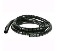 Techly Guaina Raccoglicavi Diametro 25mm a Spirale 20m Nero