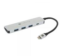 Techly Hub USB-C™ SuperSpeed 3 Porte USB3.0 con HDMI 4K e PD