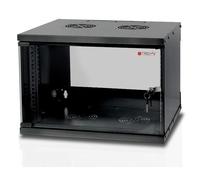 Techly Professional Armadio Rack 19'' 023592 a muro 6U prof. 320 Nero Assemblato