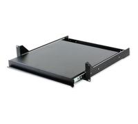 Techly Professional Mensola Estraibile per Rack Porta Tastiera 2U Nera