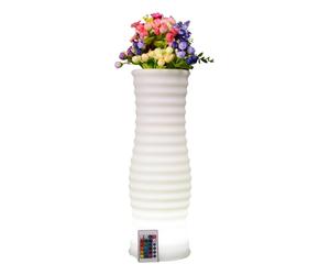 Techly I-LED FLOWERPOT Vaso per fiori con illuminazione LED RGB e telecomando
