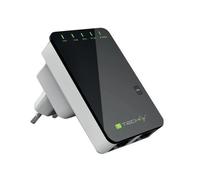 Techly I-WL-REPEATER2 Ripetitore/Router N300 da inserire nella presa