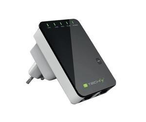 Techly I-WL-REPEATER2 Ripetitore/Router N300 da inserire nella presa