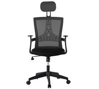 TECHLY ICA-CT MC057BK - Sedia per Ufficio con Schienale Alto Nero