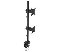 Techly ICA-LCD 350-D Supporto Doppio per Monitor da 13-27" LCD 10kg Montaggio Verticale da Scrivania