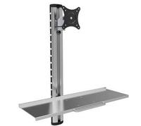 Techly Postazione di lavoro ICA-PLW-01 – Supporto per monitor e tastiera 15''–27''