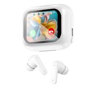 Techly Cuffie Auricolari BT con Custodia Smart Touch Screen LCD Cancellazione At