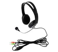 Techly 361957 Cuffia Stereo con Microfono e Controllo Volume Nero