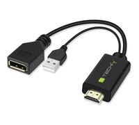 Techly ICOC HDMI-DP12A Adattatore HDMI a DisplayPort alimentato USB 4K*30Hz M/F