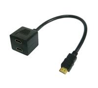 Techly ICOC-HDMI-F-002 cavo HDMI 0,3 m HDMI tipo A (Standard) 2 x HDMI Type A (Standard) Nero NEW