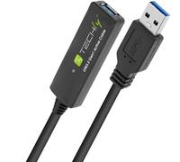 Techly ICUR30100G USB cable 10 m USB 3.2 Gen 1 (3.1 Gen 1) USB A Black