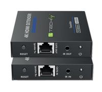 Techly IDATA EXT-565 moltiplicatore AV Trasmettitore e ricevitore AV Nero - Nouvo
