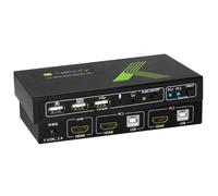 Techly IDATA-KVM-HDMI2U Switch KVM HDMI USB 2.0 4K Nero