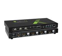 Techly IDATA KVM-HDMI4U Switch KVM 4x1 HDMI/USB 4K60Hz con USB 2.0