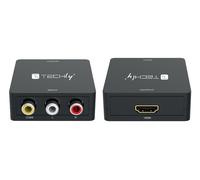 Techly Mini Convertitore Video Composito a HDMI 720p 1080p con Cavo USB