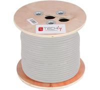 Techly ITP-C6A-FLS305 Cavo Twisted Pair Cat6A SFTP 305m 100% CU Grigio