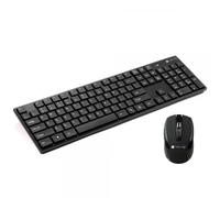 Techly Kit Tastiera Standard e Mouse Wireless 2.4GHz Nero