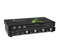 Techly KVM switch 4x1 con USB e HDMI IDATA KVM-HDMI4U (Techly Switch USB, HDMI, 4K, 4 Weg) [IDATA-KVM-HDMI4U]