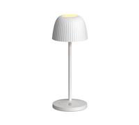 Techly Lampada da Tavolo LED per Esterni con Base di Ricarica Bianca