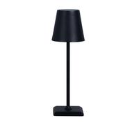 Techly Lampada da Tavolo 367539 – LED Senza Fili USB-C Dimmerabile in Metallo Nero