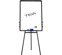Techly Lavagna Magnetica Flipchart Fogli Mobili 60x90 cm Altezza Regolabile