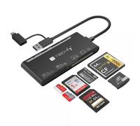 Techly Lettore di Memorie SD 7 in 1 USB 3.0 tipo A e USB-C™