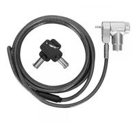 Techly 368109 Lucchetto con Sistema di Sicurezza Universale a Chiave per Notebook Grigio