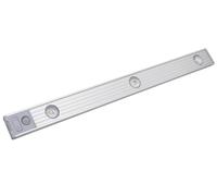 Techly 368253 Luce LED Slim Ricaricabile USB con Sensore di Movimento 40 cm Silver
