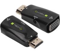 Techly Mini adattatore HDMI a VGA con audio Nero