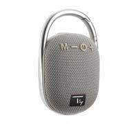 Techly Mini Altoparlante Wireless BT V5.3 Speaker Luce LED Vivavoce TF USB Grigi