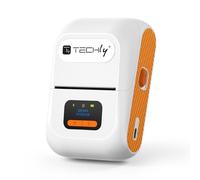 Techly Mini Etichettatrice Stampante Termica Bluetooth C/Display Portatile Ricar