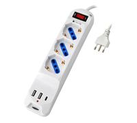 Adattatore/connettore - Elettrico - Multipresa 3 Posti 10/16 A Bipasso/schuko...