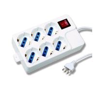 Multipresa 6 Posti Italiana Bipasso / Schuko Angolata