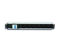 TECHLY MULTIPRESA PER RACK 19'' 6 POSTI CON MAGNETOTERMICO E SPINA C20 102659