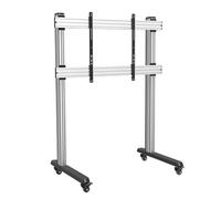 Techly NP 108873 Trolley da Pavimento Mobile per TV LCD/LED/Plasma 70-120" Silver