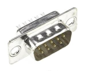 Techly NP 160494 Connettore D-Sub 9 Poli Maschio a Saldare Grigio Silver