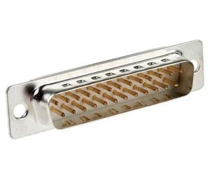 Techly NP 160517 Connettore D-Sub 25 Poli Maschio a Saldare Grigio Silver