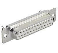 Techly NP 160524 Connettore D-Sub 25 Poli Femmina a Saldare Grigio Silver