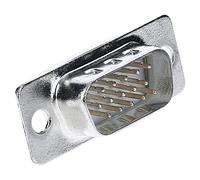 Techly NP 160531 Connettore D-Sub HD 15 Poli Maschio VGA a Saldare Grigio Silver