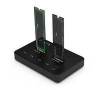 Techly Docking Station Dual-Bay SSD M.2 NVME PCIe SATA 10 Gbps Duplicatori Clone