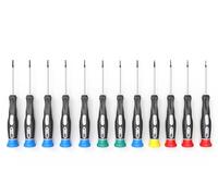 Techly NP 622281 Set 12 Cacciaviti di Precisione Antiscivolo Nero