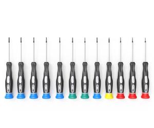 Techly NP 622281 Set 12 Cacciaviti di Precisione Antiscivolo Nero