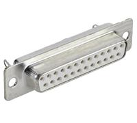 Techly NP 160524 Connettore D-Sub 25 Poli Femmina a Saldare Grigio Silver