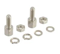 Techly Np Kit di Viti e Dadi UNC 4-40 Confezione da 2 Pezzi
