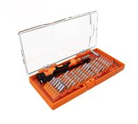 Techly NP 622175 Set 58 Pezzi Cacciavite Bussole e Punte Professionali Nero/Arancione