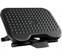 Techly 622007 Poggiapiedi Antiscivolo Regolabile in Altezza e Inclinazione Nero