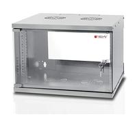 Techly Professional 023707 Armadio Rack 19" a Muro 9U Prof. 450 Grigio Assemblato Grigio