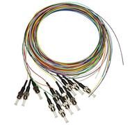 Techly Professional 024957 Set 12 Pigtail Fibra Ottica Multimodale OM3 ST 50/125 2 m Multicolor